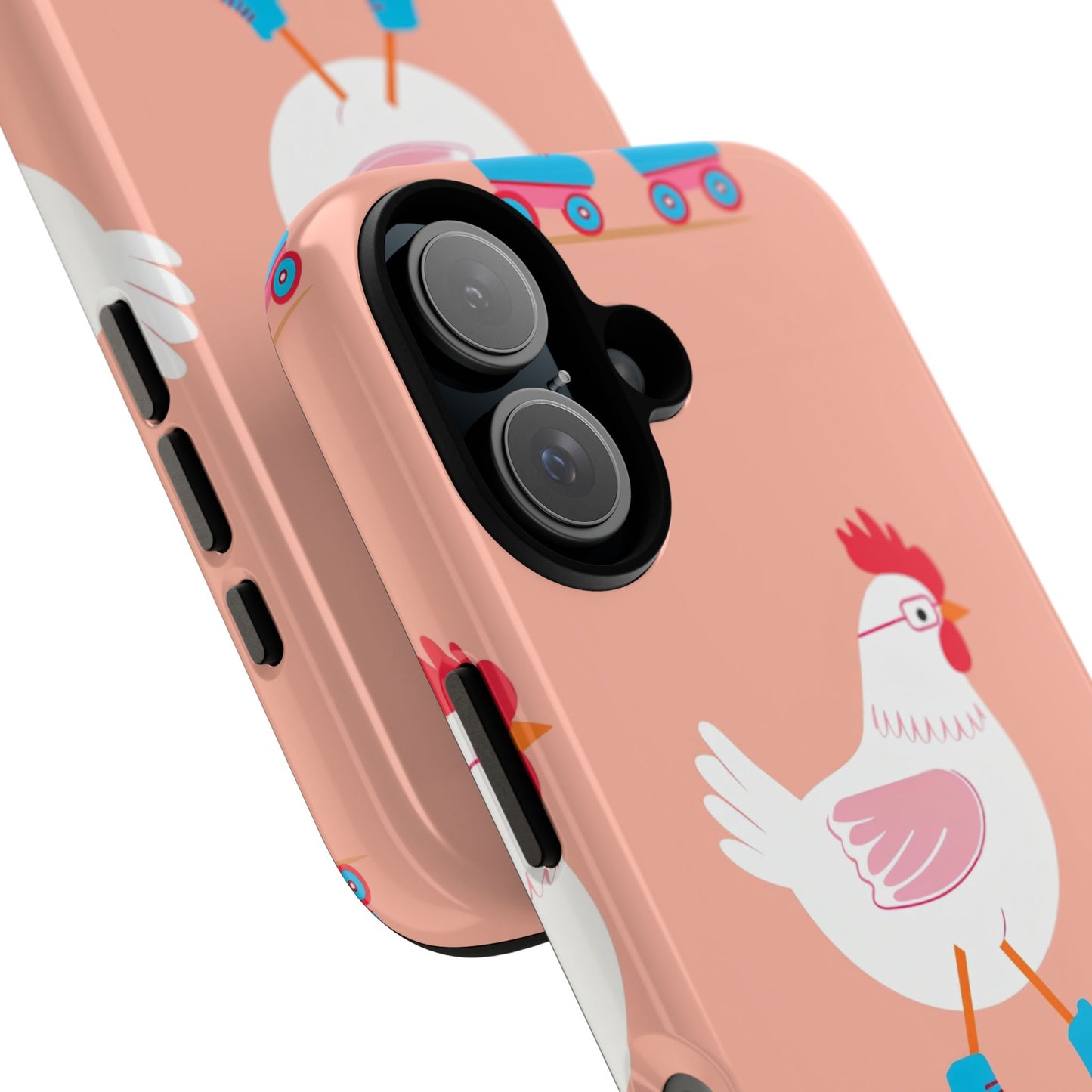 Cute Chicken Roller Skate Phone Case - Tough & Fun Design