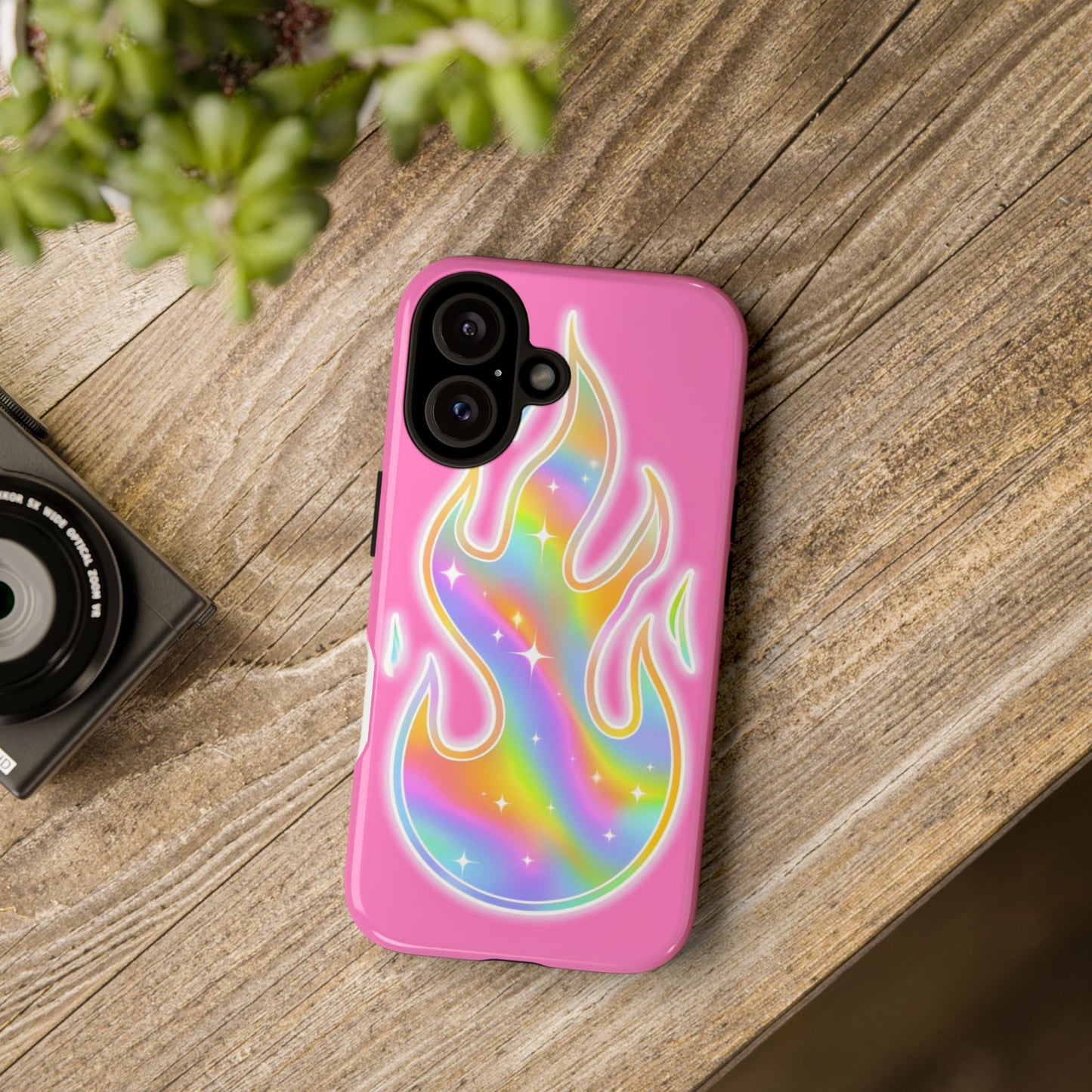 Colorful Flame Phone Case - Tough Cases for Trendy Style