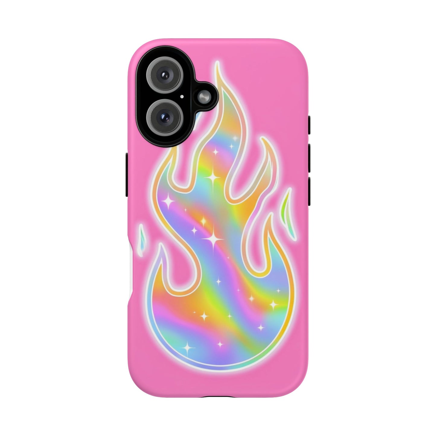 Colorful Flame Phone Case - Tough Cases for Trendy Style