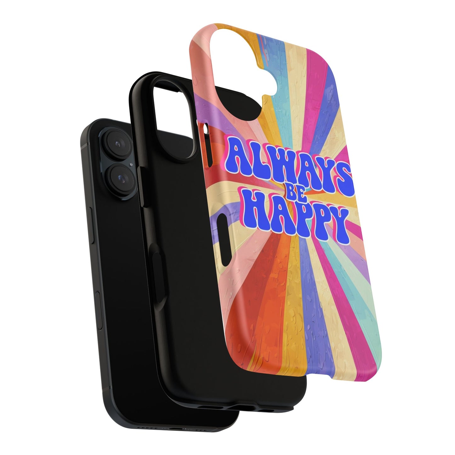 Always Be Happy Phone Case - Tough, Vibrant Design for Daily Positivity