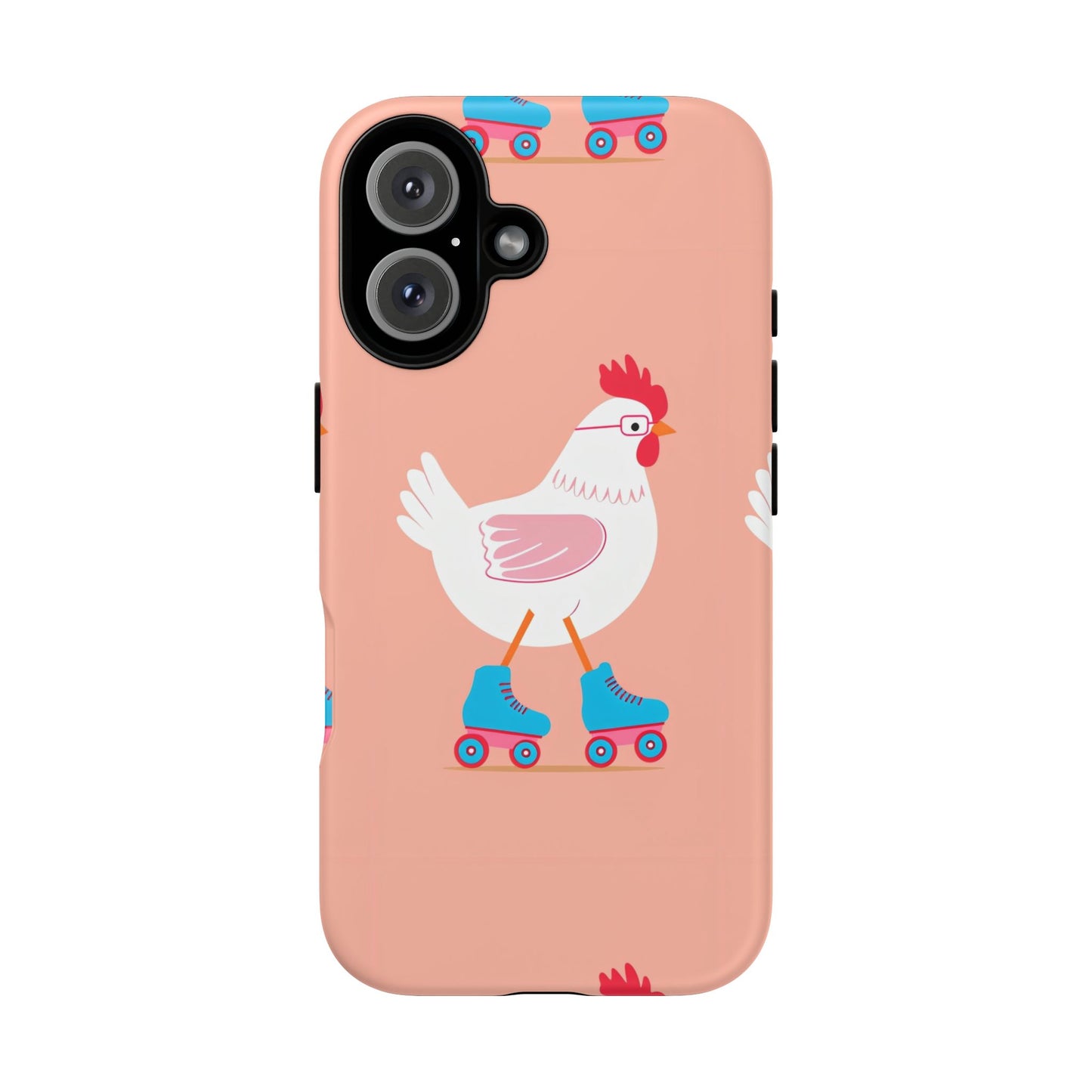 Cute Chicken Roller Skate Phone Case - Tough & Fun Design