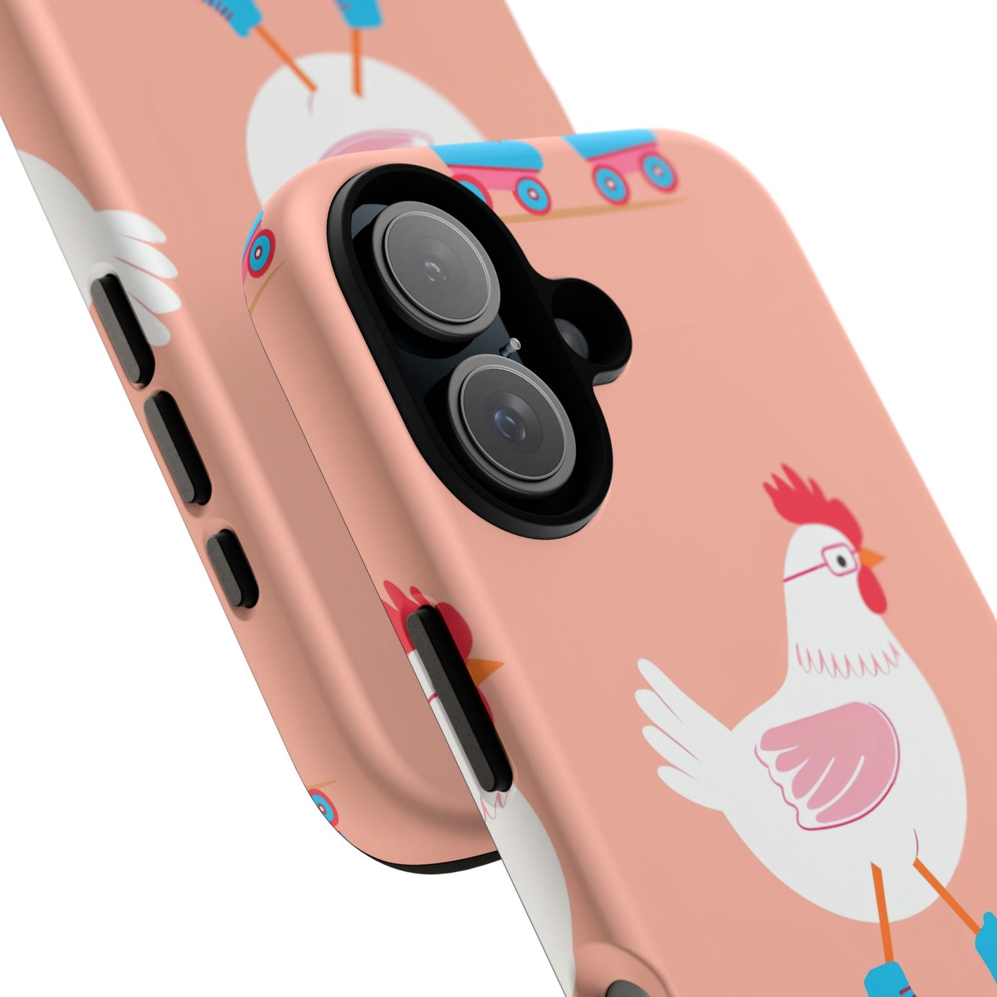 Cute Chicken Roller Skate Phone Case - Tough & Fun Design