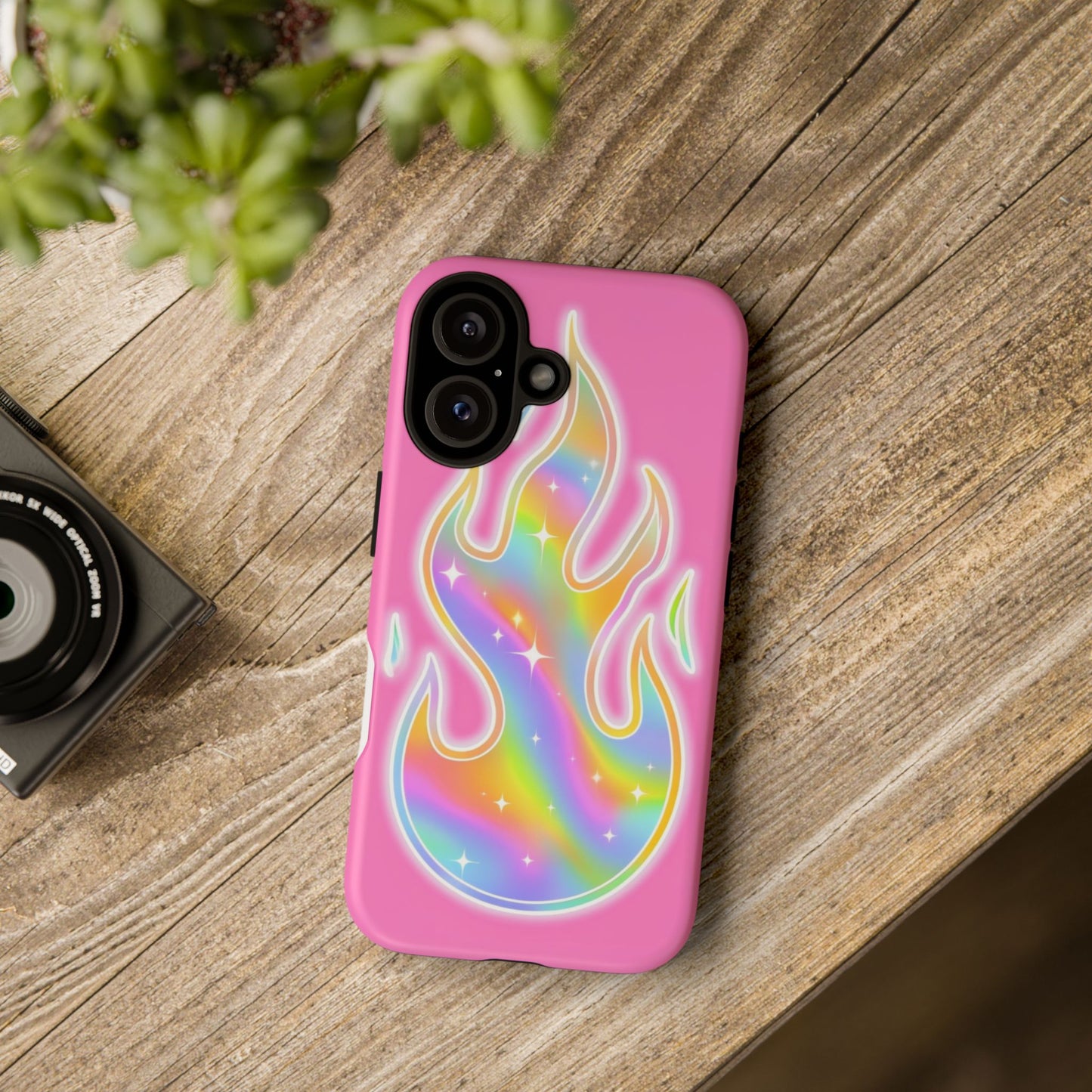 Colorful Flame Phone Case - Tough Cases for Trendy Style