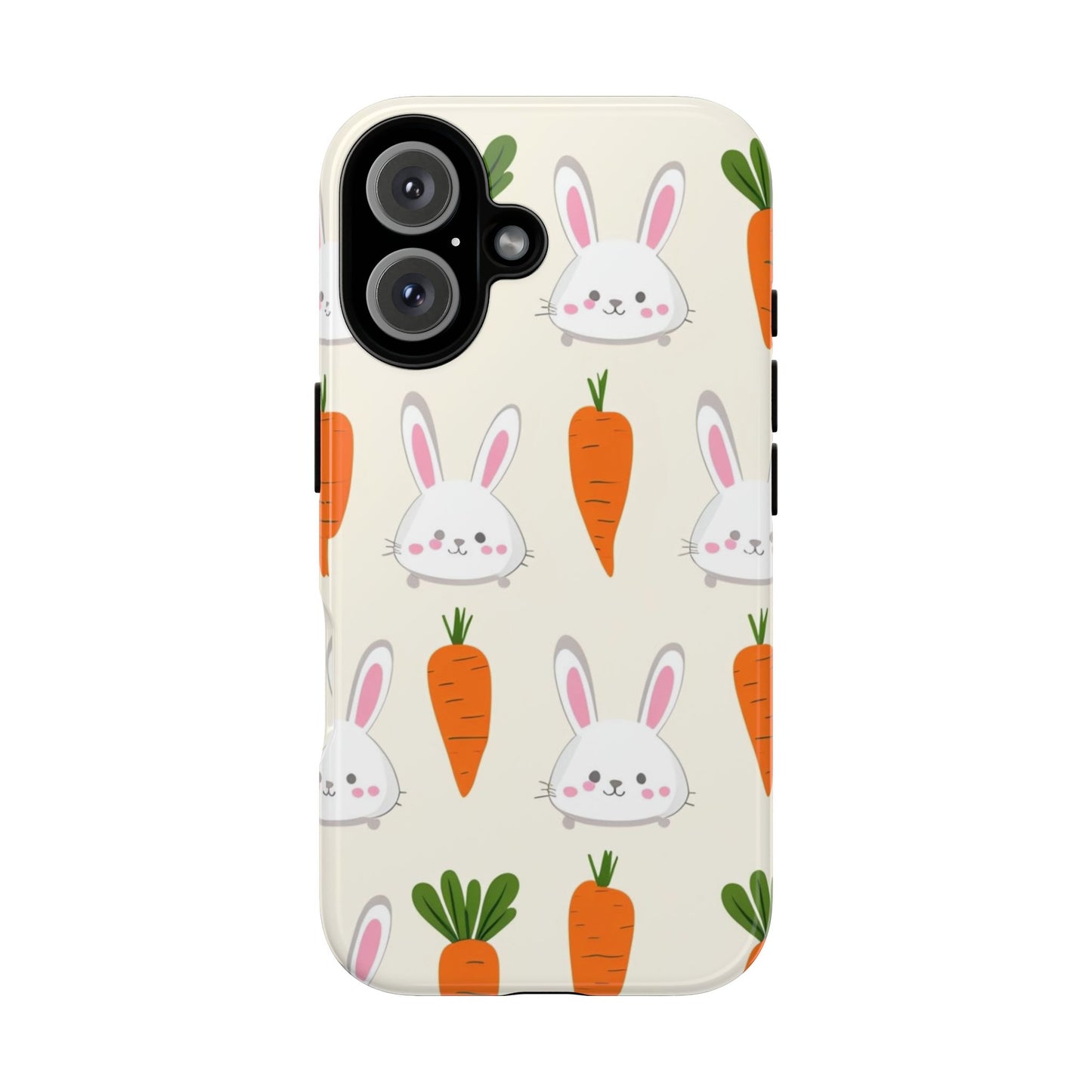 Cute Bunny & Carrot Phone Case - Tough Cases for Easter & Spring