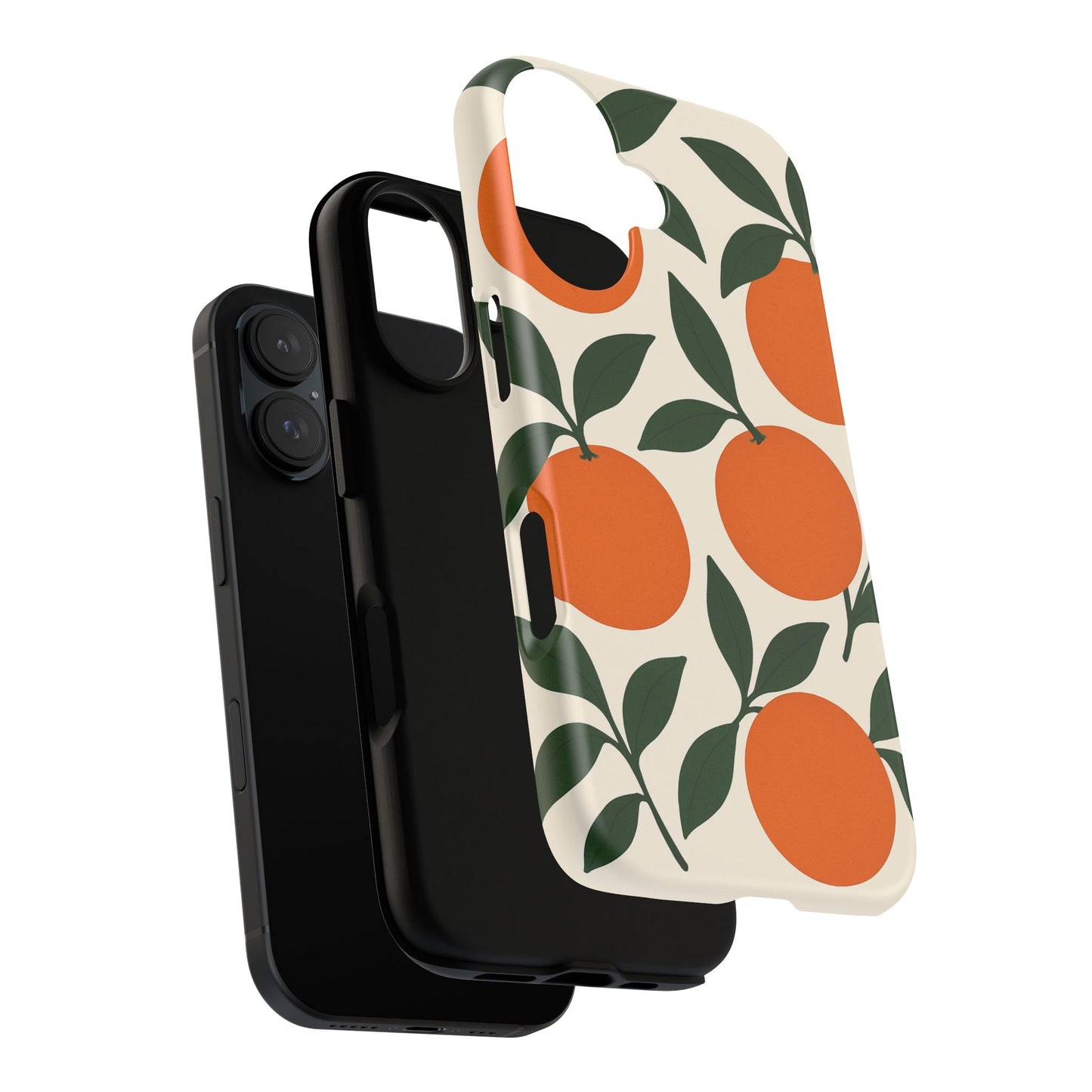 Orange Floral Phone Case