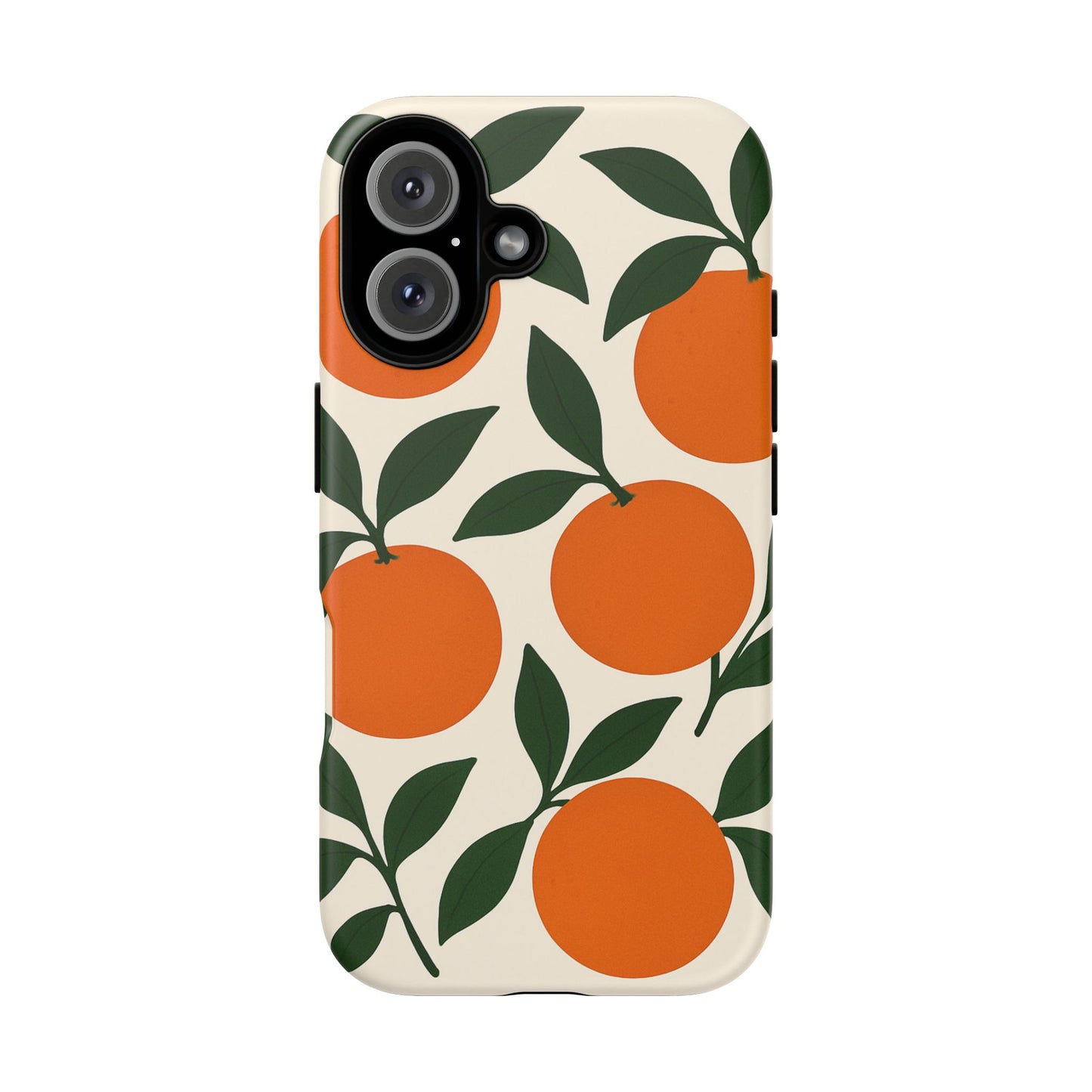 Orange Floral Phone Case