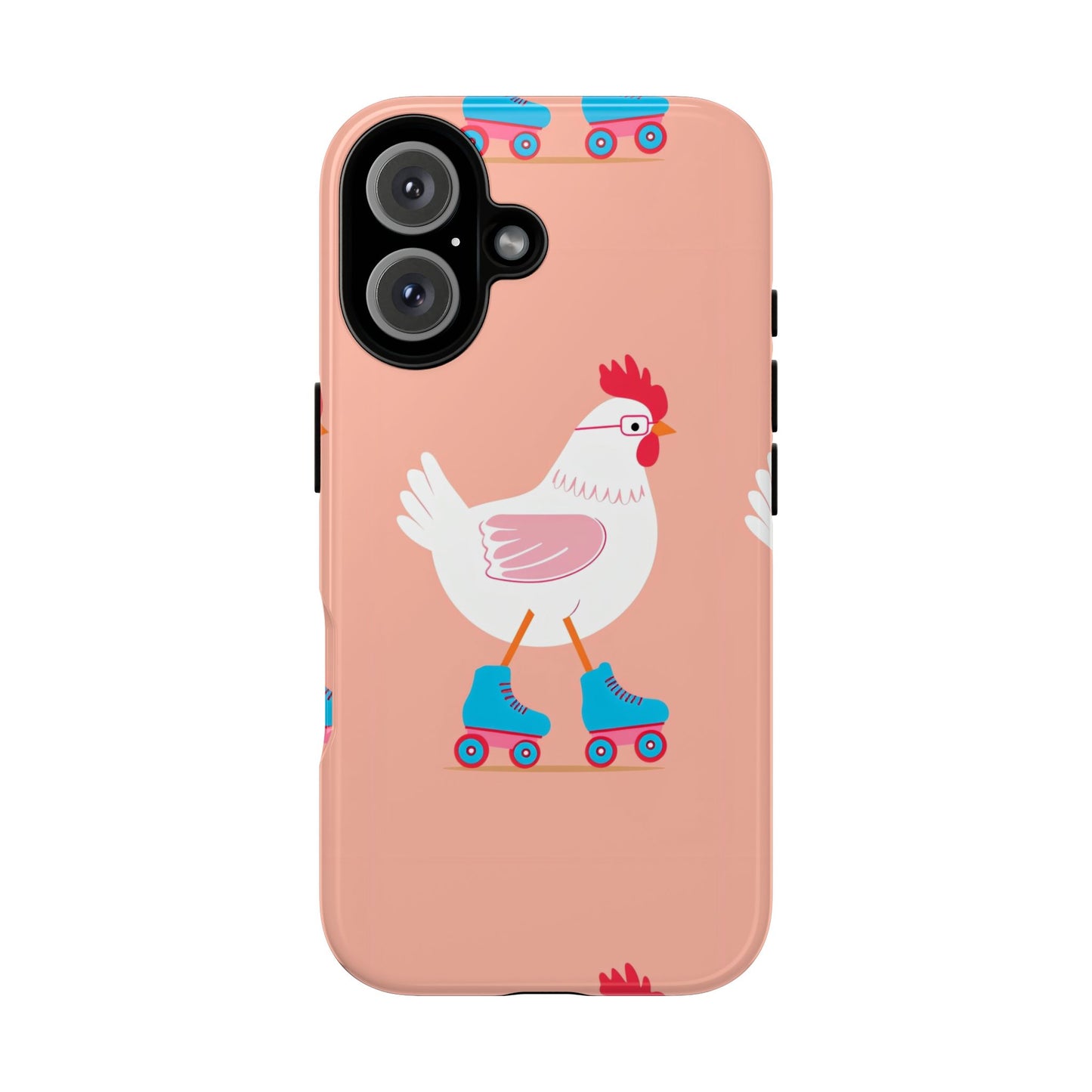 Cute Chicken Roller Skate Phone Case - Tough & Fun Design