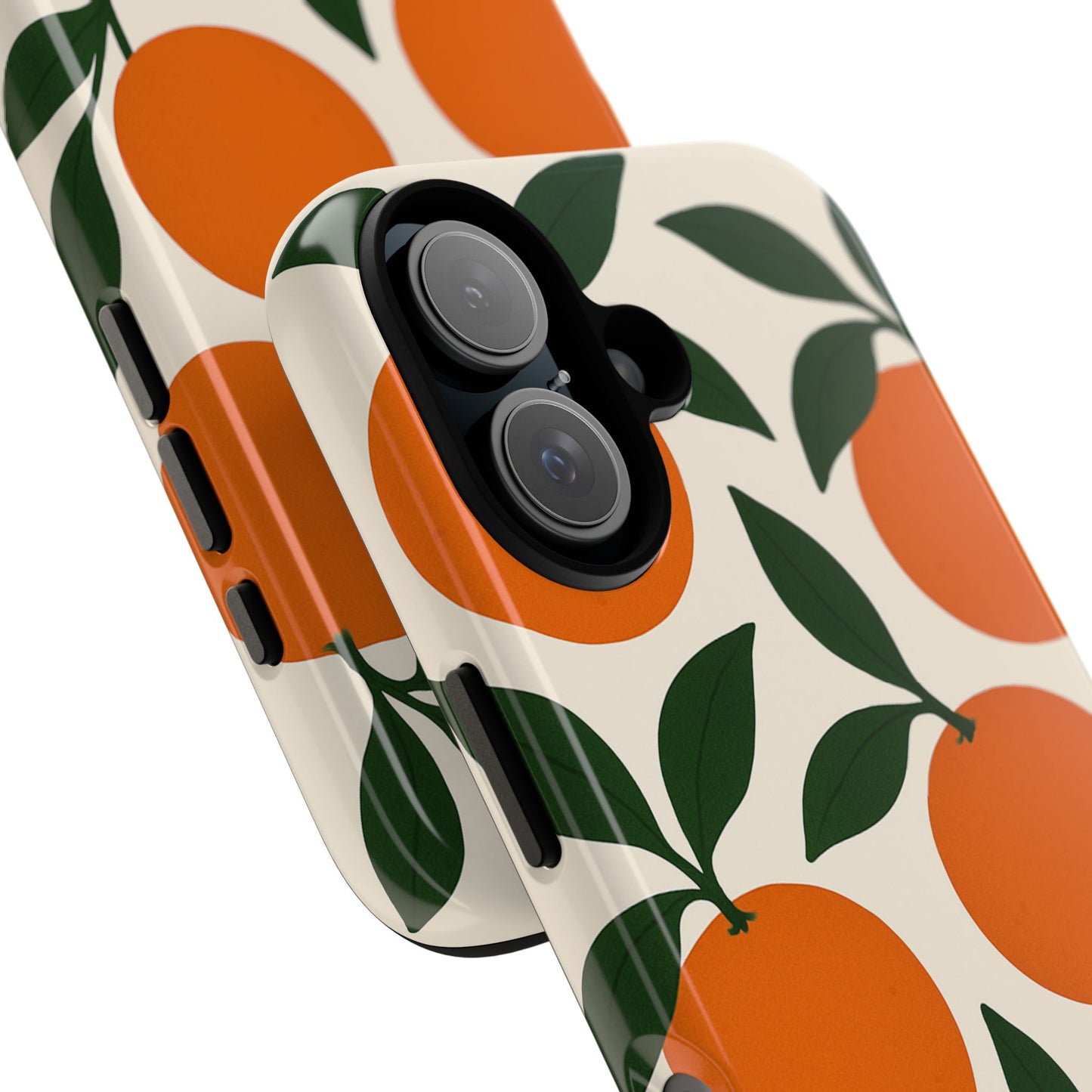Orange Floral Phone Case