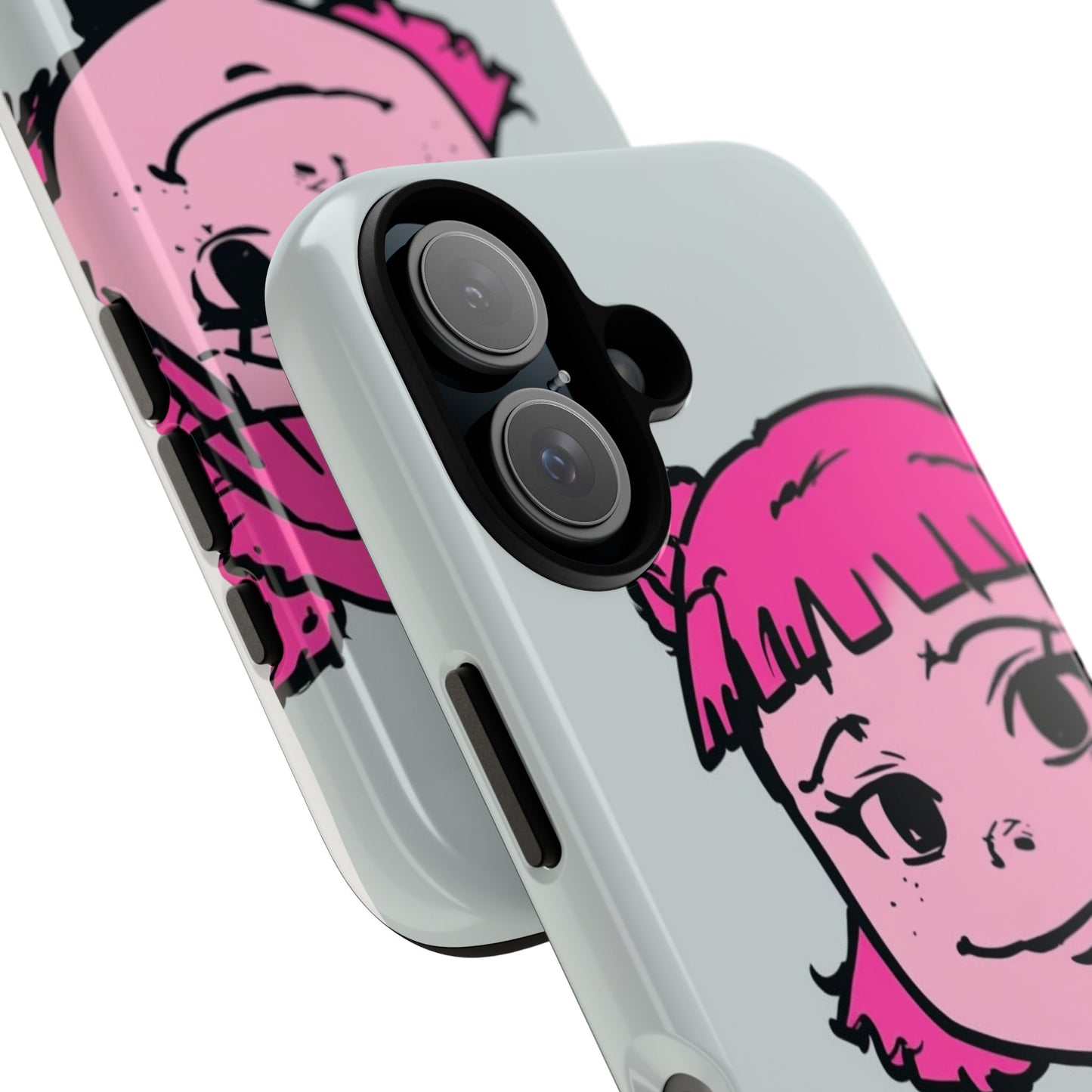 Stylish Phone Case with Playful Cartoon Design