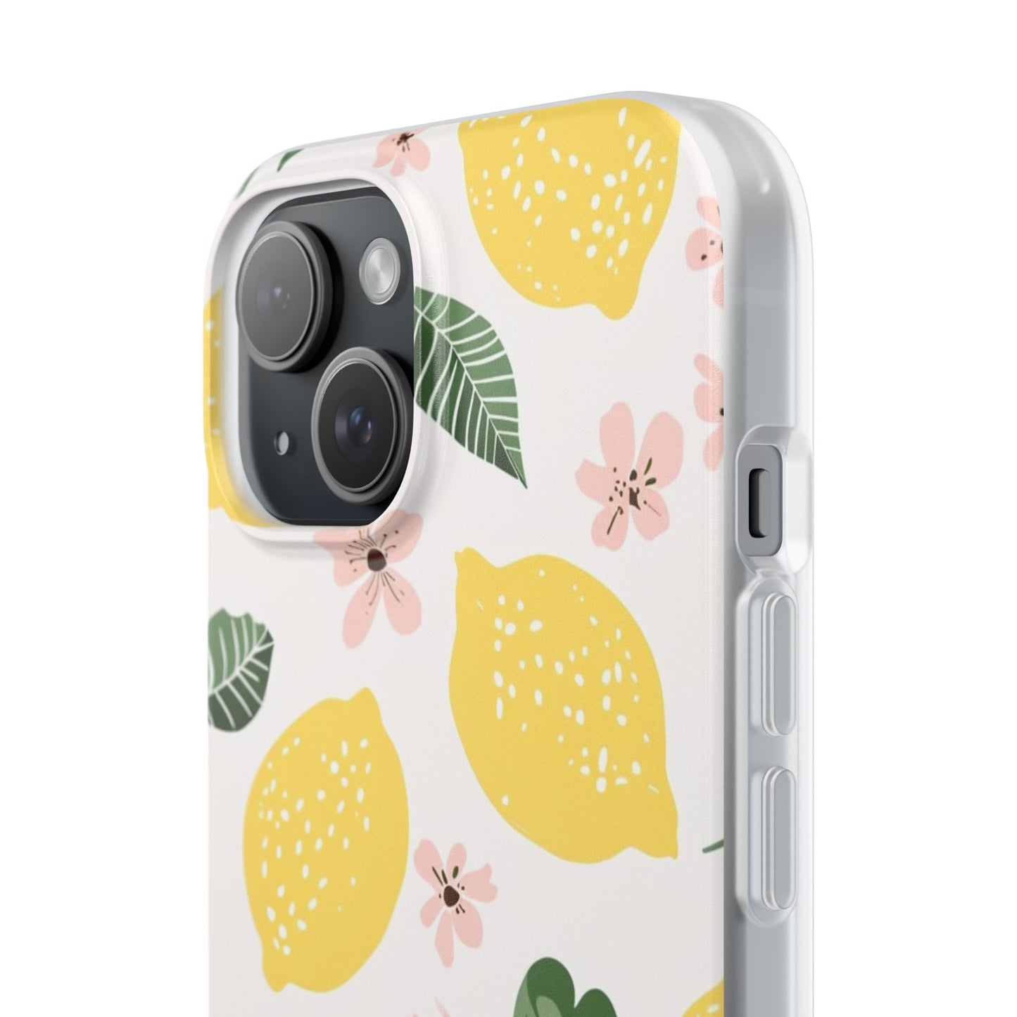 Lemon Blossom Flexi Case - Stylish Phone Protection with Floral Design