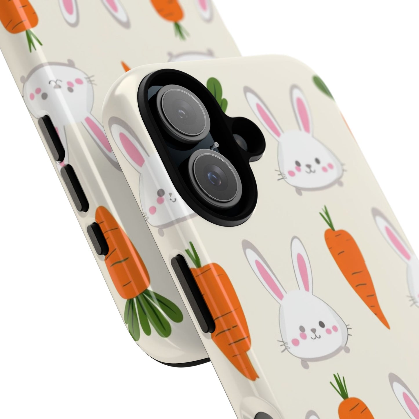 Cute Bunny & Carrot Phone Case - Tough Cases for Easter & Spring