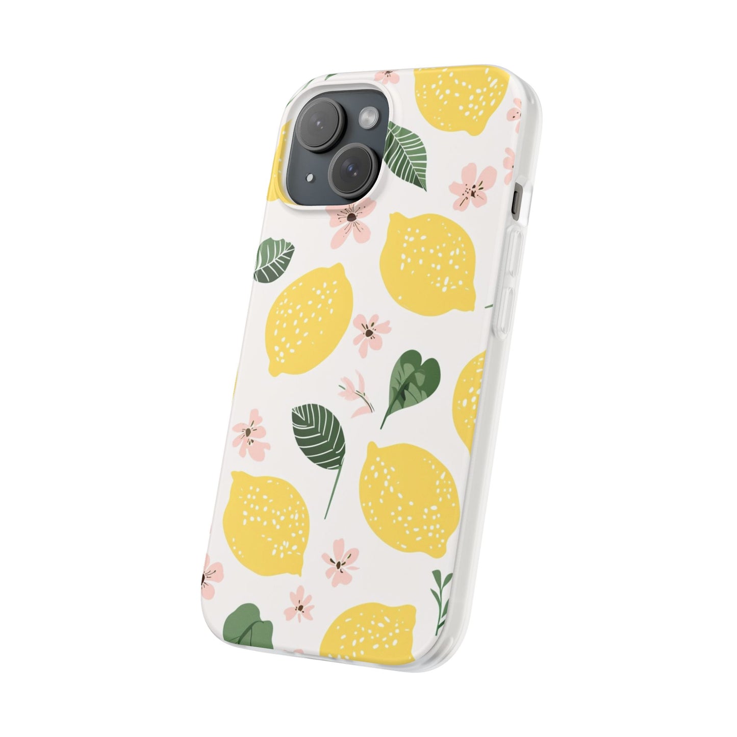 Lemon Blossom Flexi Case - Stylish Phone Protection with Floral Design