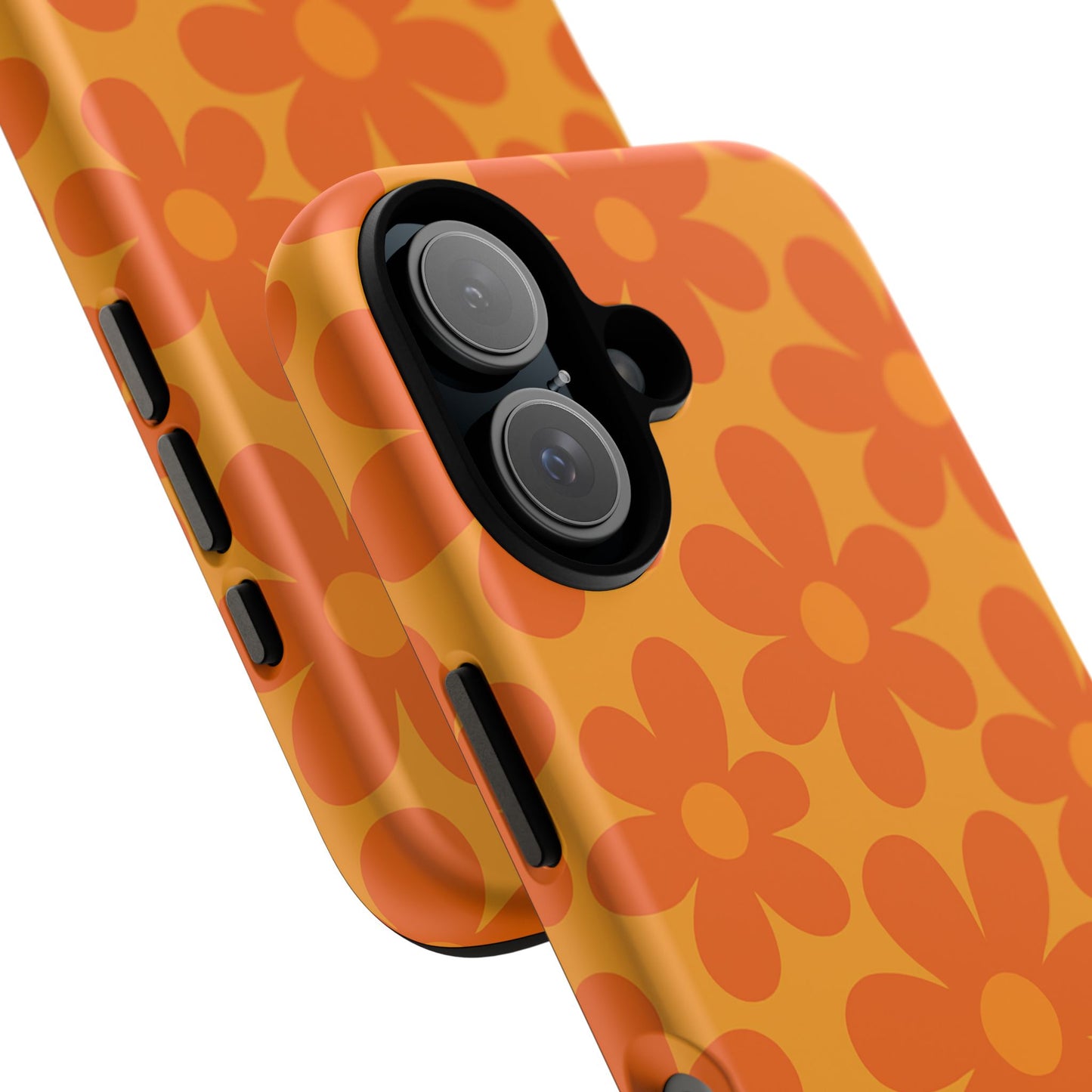 Retro Orange Floral Phone Case