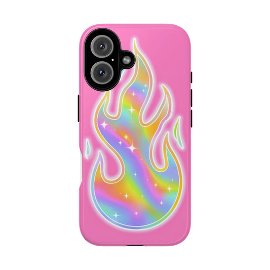 Colorful Flame Phone Case - Tough Cases for Trendy Style