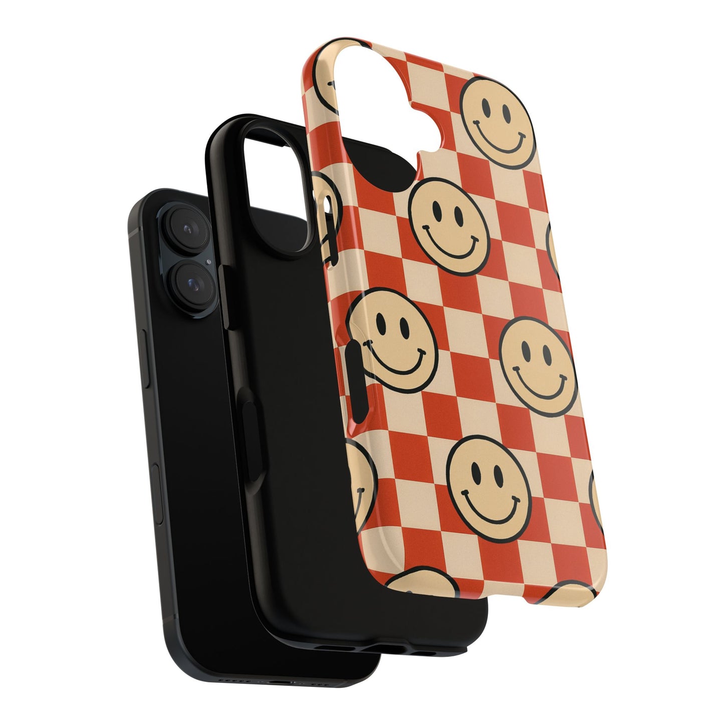 Smiley Checkerboard Phone Case