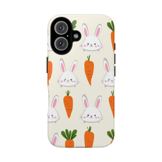 Cute Bunny & Carrot Phone Case - Tough Cases for Easter & Spring