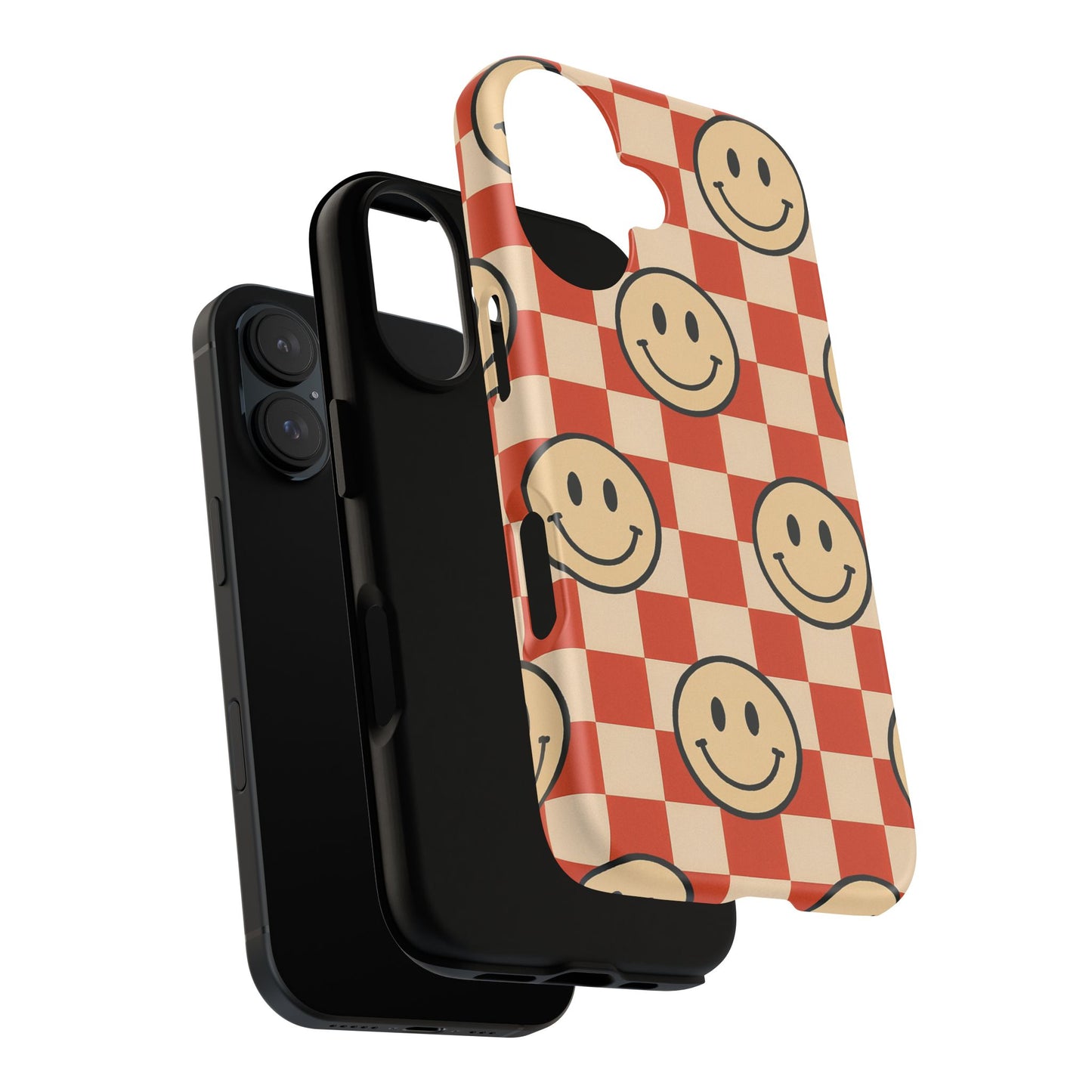 Smiley Checkerboard Phone Case