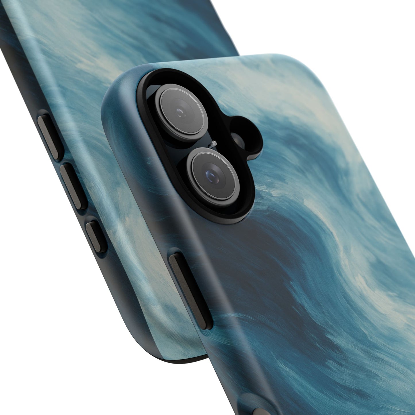 Ocean Swirl Tough Phone Case — Protective Blue Wave Design