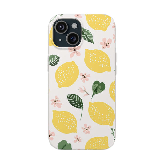 Lemon Blossom Flexi Case - Stylish Phone Protection with Floral Design